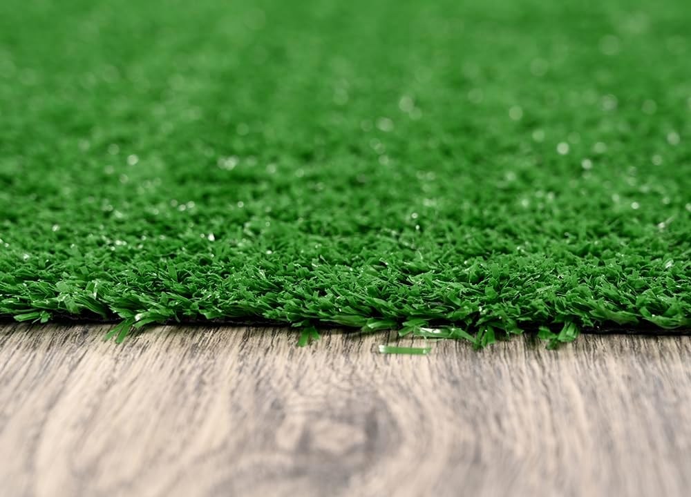 Garland Rug Artificial Grass 5 Ft. X 8 Ft. Large Indoor/Outdoor Area Rug Green -Lush Green, Durable, and Low-Maintenance for Patios, Lawns, and More