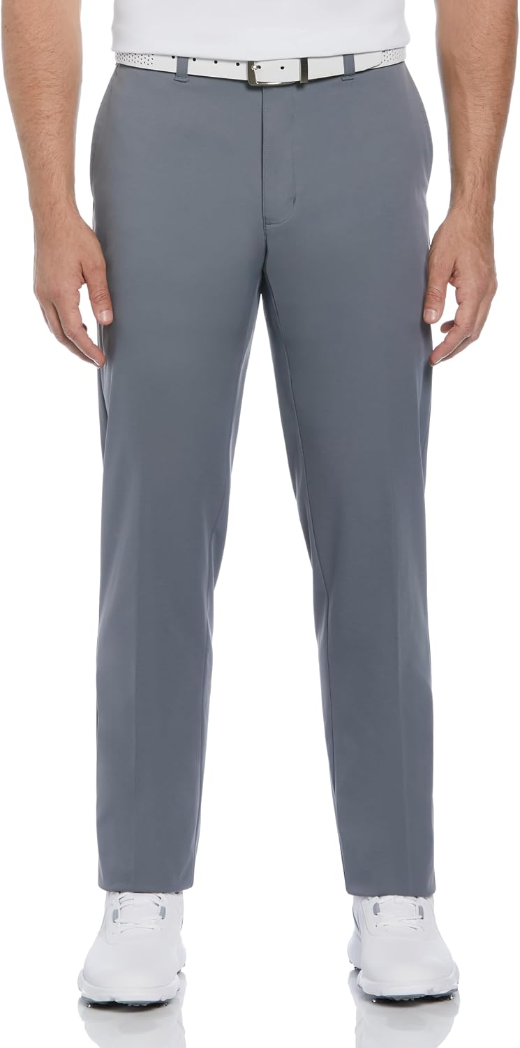 PGA Tour Men's Flat Front Active Waistband Golf Pant