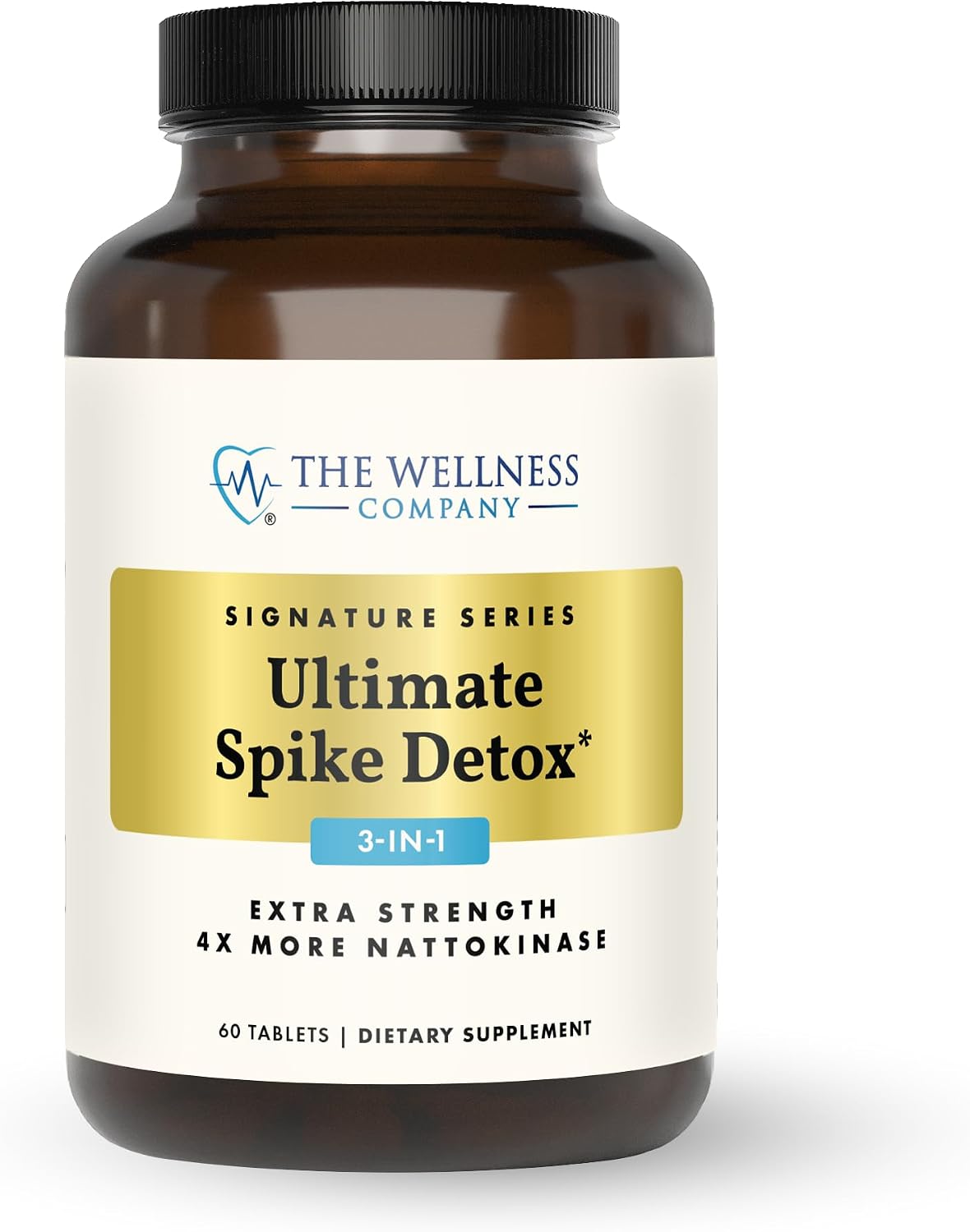 Ultimate Spike Detox 3-in-1 Nattokinase, Turmeric & Bromelain, 60ct