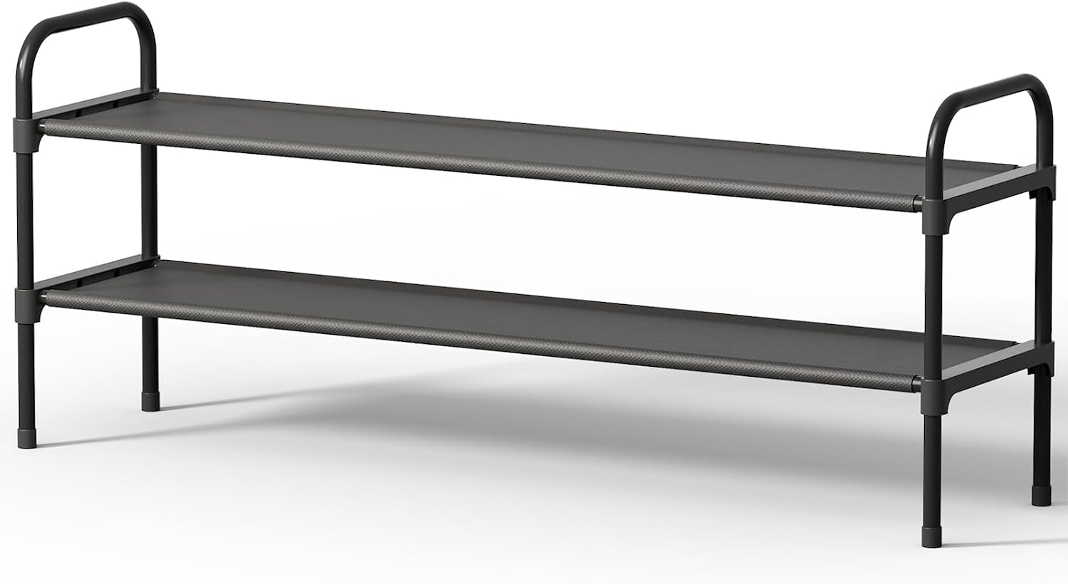 Kitsure Long Shoe Rack for Closet, 36.1" Wide - 2 Tiers, White