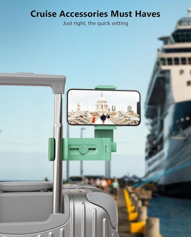 MiiKARE Airplane Phone Holder Mount, Plane Travel Essentials, Green