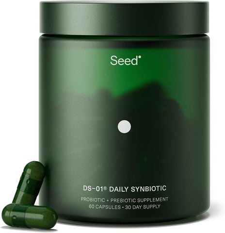 Seed DS-01 Daily Synbiotic - Adult Probiotic + Prebiotic - 30-Days with Jar