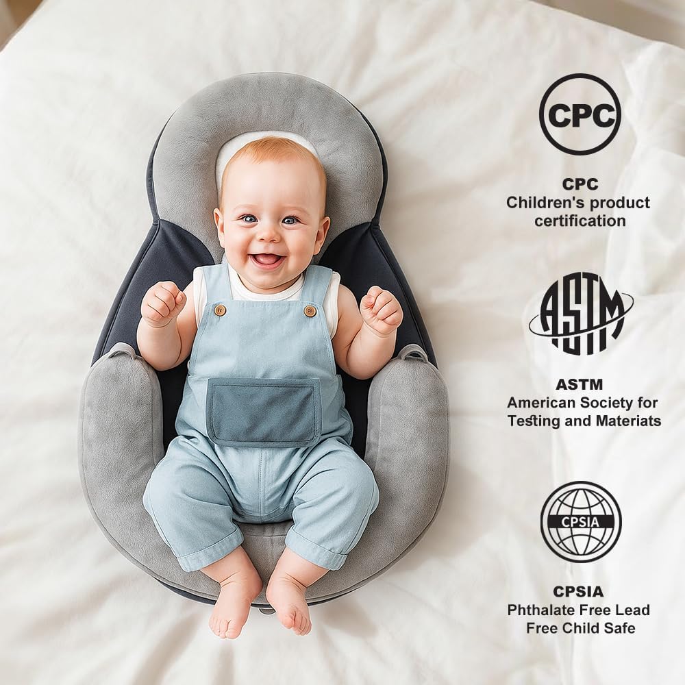 Baby Feeding Pillow, Anti Overflow Breast Feeding Pillow, Tummy Time Mat
