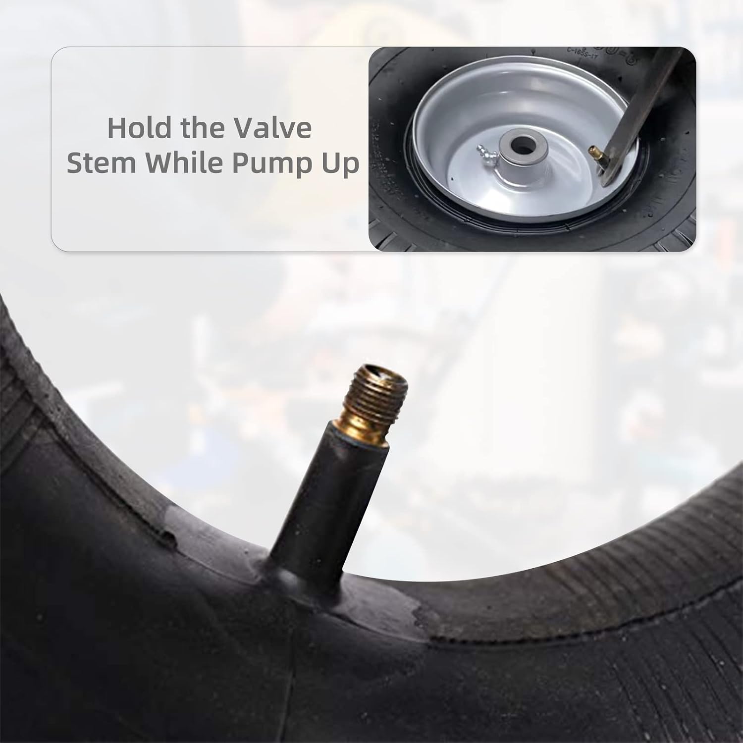 (2-Pack) AR-PRO 15x6.00-6" Inner Tubes with TR-13 Straight Valve Stem - Replacement Lawn Mower Tire Tubes with TR13 Straight Valve Stem - Suitable for Yard Tractors, Wheelbarrows, ATVs, and More