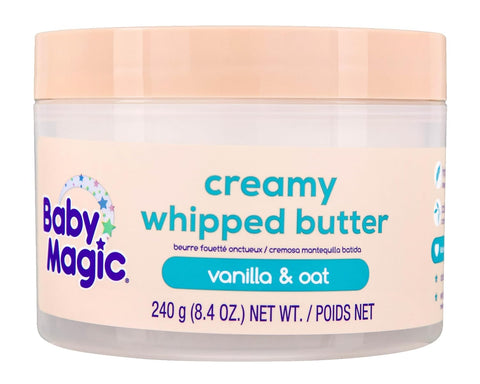 Baby Magic Creamy Whipped Butter, Vanilla Oat Scent, 8.4 Oz