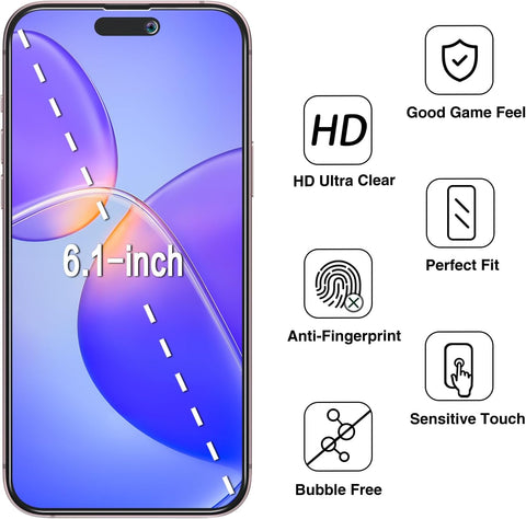 2 Pack Privacy Screen Protector for iPhone 16