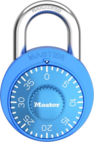 Master Lock Combination Padlock, Gym Locker Lock, 1528BLUEC