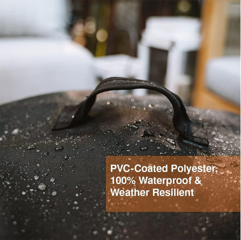 Solo Stove Yukon Shelter - Weather-Resistant Round Cover for Solo Stove Yukon Fire Pit and Accessories - PVC-Coated Polyester with Aluminum Reinforcement - Waterproof Year-Round Protection