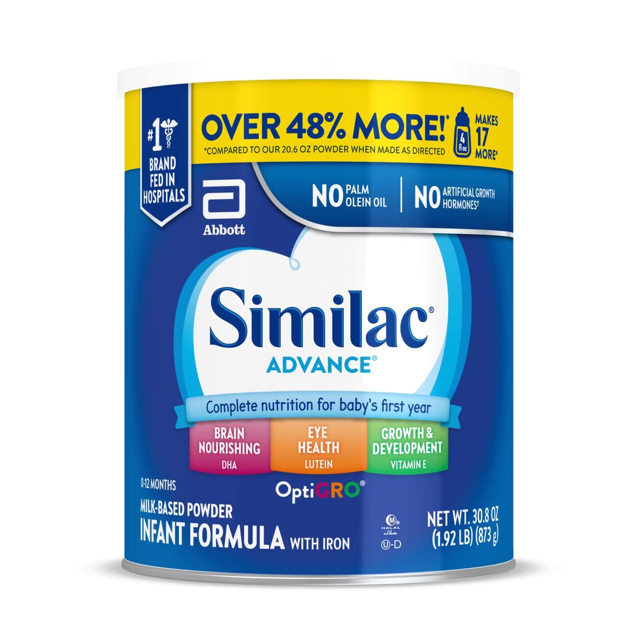 Similac Advance Baby Formula Powder With Iron, Inspired by Breast Milk