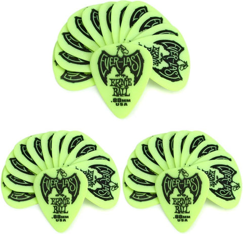 Ernie Ball Everlast Guitar Picks, Pink .60mm, 12-pack (P09179)