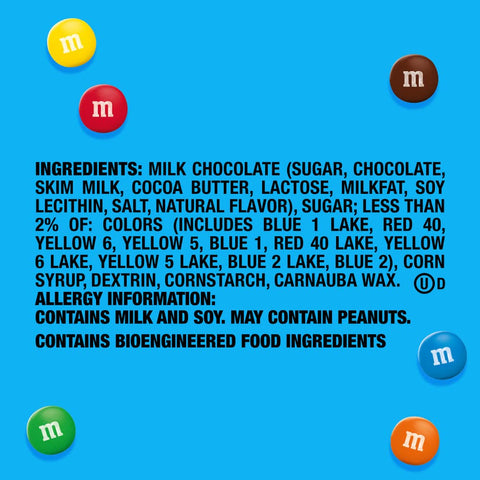 M&M'S MINIS Milk Chocolate Candy Assortment, Family Size, 16.9 oz Resealable Bulk Chocolate Candy Bag