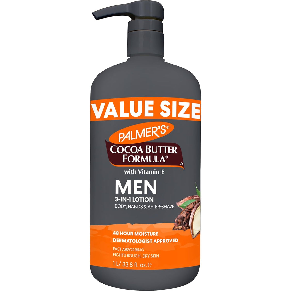 Palmer's Men's Face & Body Moisturizer, Cocoa Butter Formula (33.8 Oz)