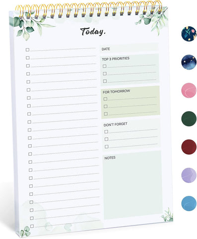 Taja To Do List Notepad, Undated Daily Planner for Work and Goal Setting
