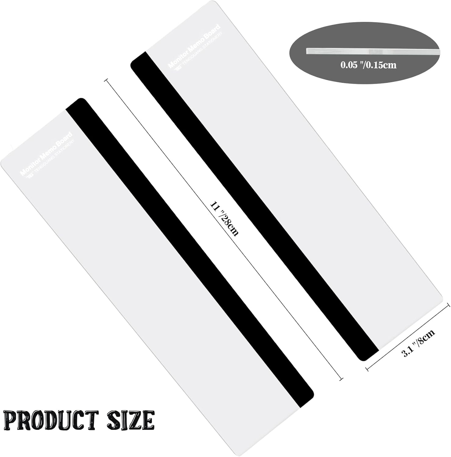 Office Desk Accessories 2pcs Computer Monitor Memo Board Office Supplies