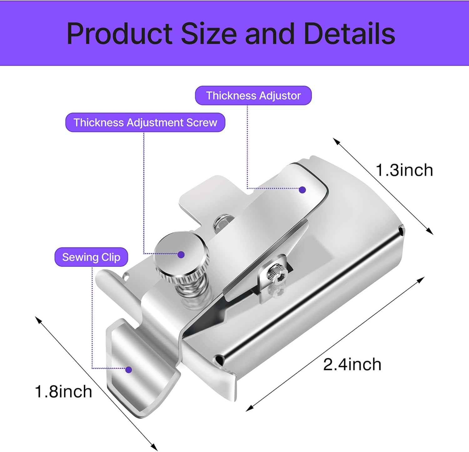 Magnetic Seam Guide for Sewing Machine,Guide Sewing Presser Foot,Seam Gauge Ruler,Universal Sewing Quilting Accessories Supplies Tools,WENICE