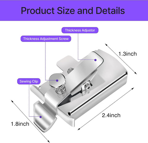 Magnetic Seam Guide for Sewing Machine,Guide Sewing Presser Foot,Seam Gauge Ruler,Universal Sewing Quilting Accessories Supplies Tools,WENICE