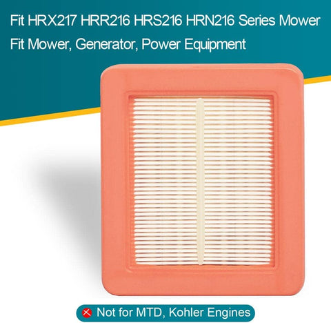 Emmawin 17211-Z8B-901 Air Filter, 4 Pack HRX217 Air Filter for Honda GCV160LA1 GCV190LA Engine Harmony II HRR216 HRR216K9VKAA HRS216 HRN216 Walk Behind Mower