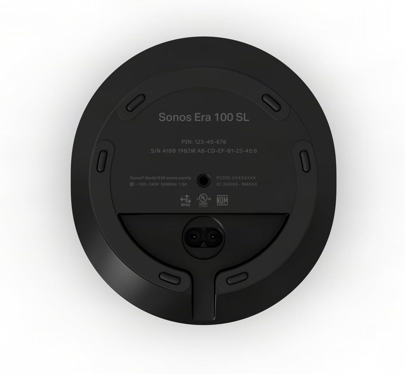 Sonos Era 100 SL Compact, Microphone-Free Speaker - Black