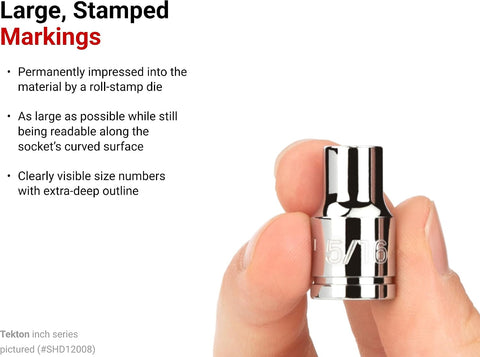 TEKTON 3/8 Inch Drive x 24 mm 6-Point Socket | SHD12124