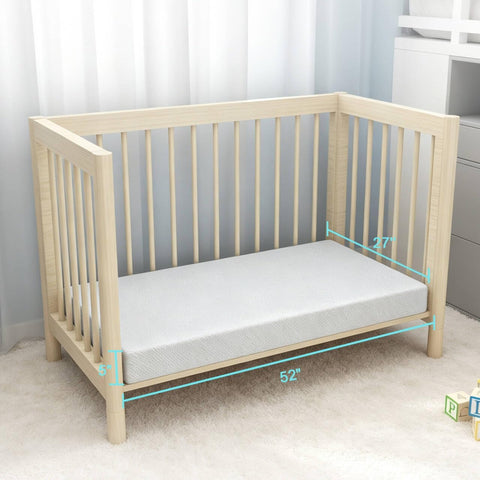 5" Hx52 Lx27.5 W Breathable Mattress