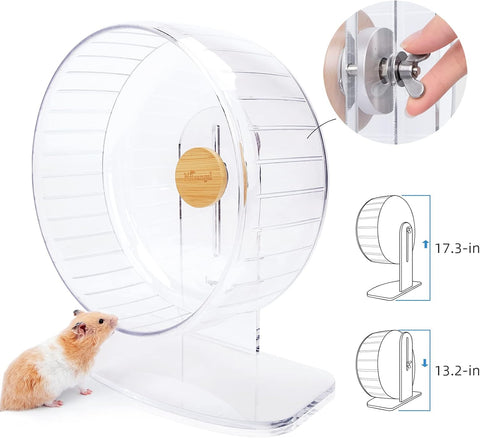Niteangel Super-Silent Hamster Exercise Wheel: Quiet 12.8" Running Wheel