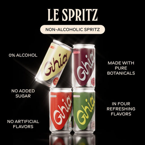 Ghia Non-Alcoholic Le Spritz 16-Pack, Canned Mocktail & Cocktail Mixer