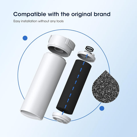 GLACIER FRESH XWFE (Built-in CHIP) Refrigerator Water Filter 2-Pack