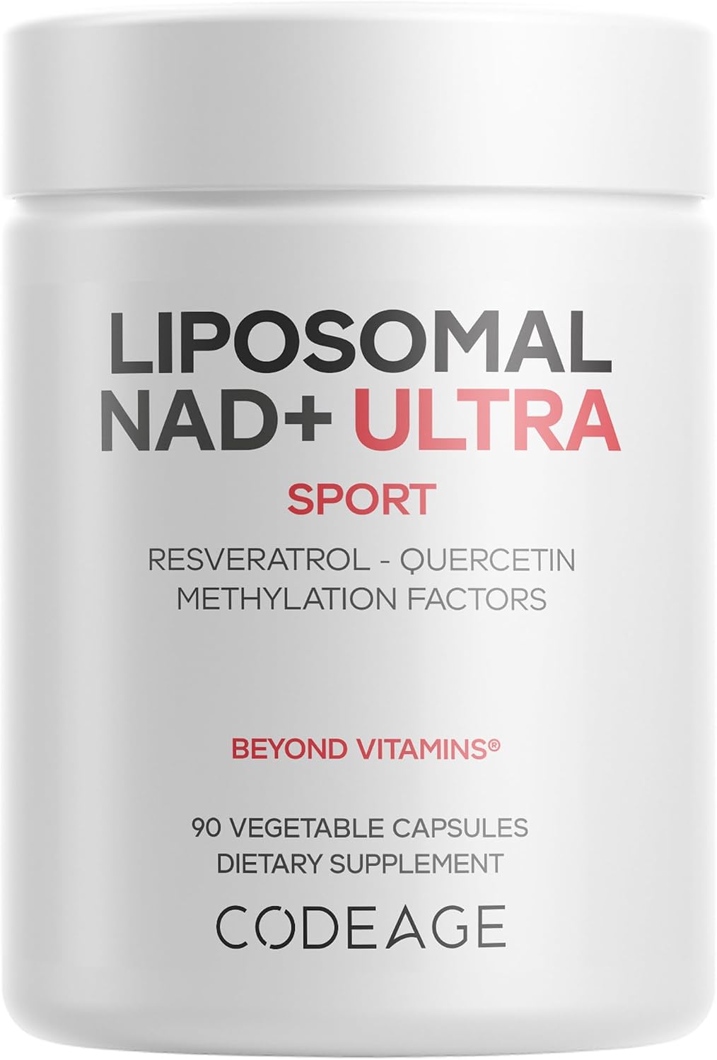 Codeage Liposomal NAD+ with Resveratrol & Vitamin B, 90 Capsules