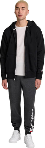 Champion Men's Graphic Fleece Joggers Sweatpants, Standard Fit, Midweight Fleece, Classic Script Logo