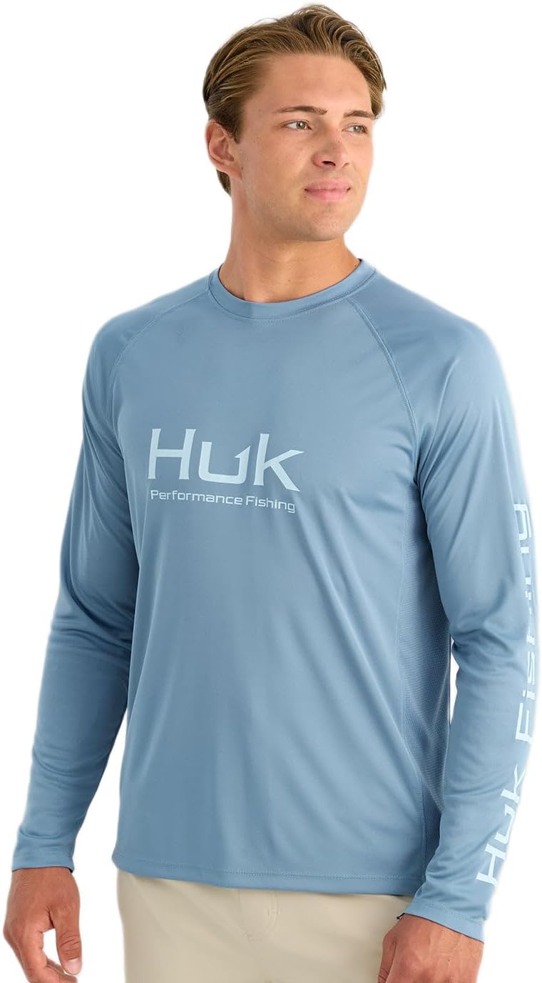 HUK Men's Pursuit Vented Long Sleeve Fishing Shirt (+30 UPF)