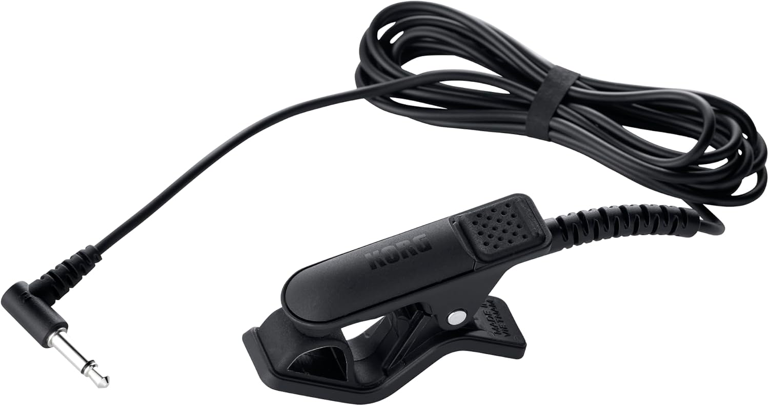Korg CM400 - Clip-on Contact Mic w/ 3.5mm Mini Plug & 5ft Cable - White