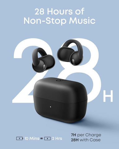 Soundcore C50i by Anker Open Ear Earbuds, Clip On Earbuds, Clip Headphones