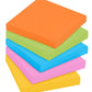 Post-it Super Sticky Notes, 3x3 in, 6 Pads, 2x the Sticking Power, Energy Boost Collection, Bright Colors (Orange, Pink, Blue, Green,Yellow),Recyclable (654-6SSAU)