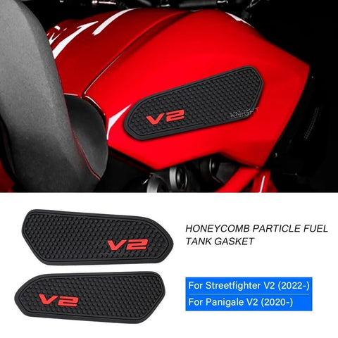 Tank Pad Sticker Fuel Tank pad for Du&Cati Panigale V2 Streetfighter V2 2020 2022 Tank Pads Decal Knee Grip Traction Pad