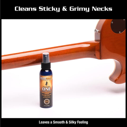 MusicNomad Guitar ONE All-in-1 Cleaner, Polish & Wax, 4 oz, (MN103)