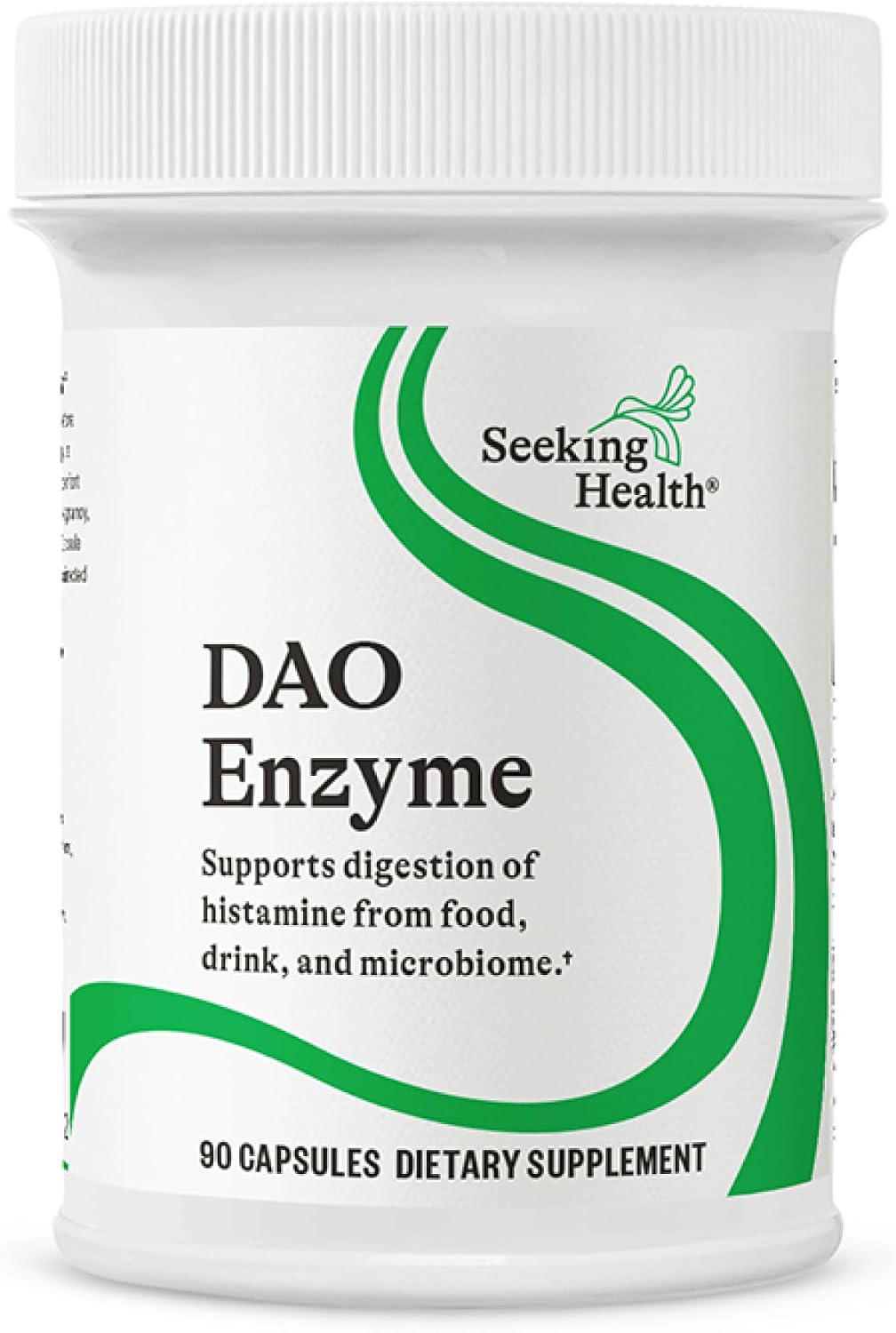 Seeking Health DAO Enzyme - Formerly Histamine Digest, DAO Enzyme Supplement for Histamine Food Intolerance, Supports Digestive Health, Upset Stomach (90 Capsules)*