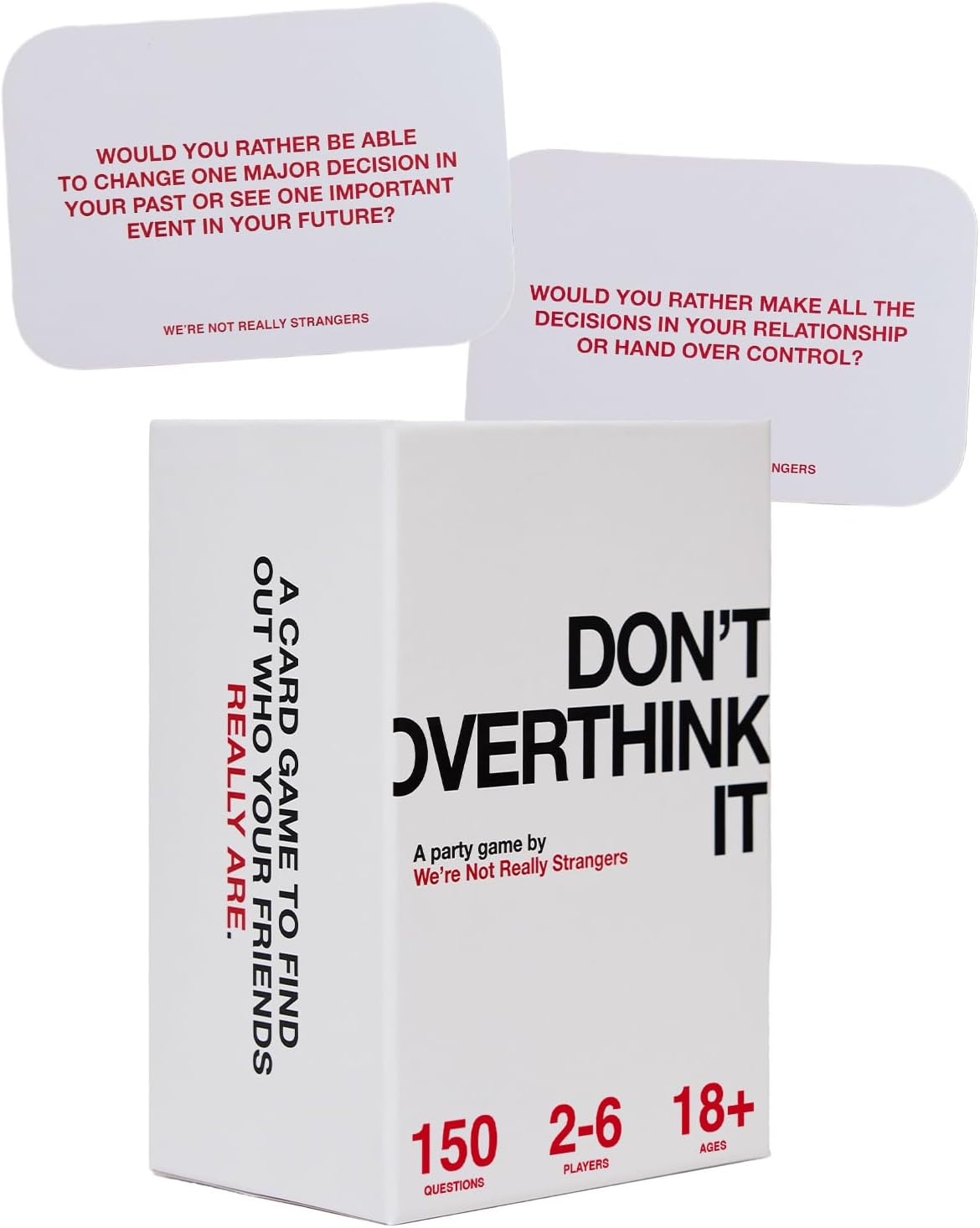 Don't Overthink It Conversation Card Game by We’re Not Really Strangers