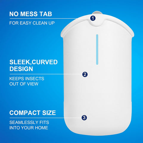 2 Flying Insect Traps & 2 Cartridges - Compatible with Refills