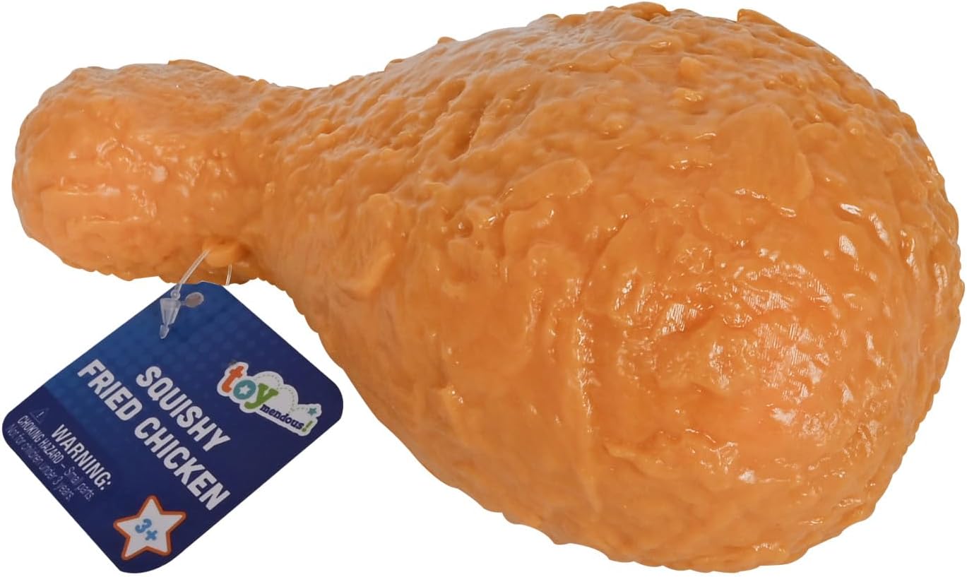 Toymendous Squishy Fried Chicken - Squish Toy - Ages 3+