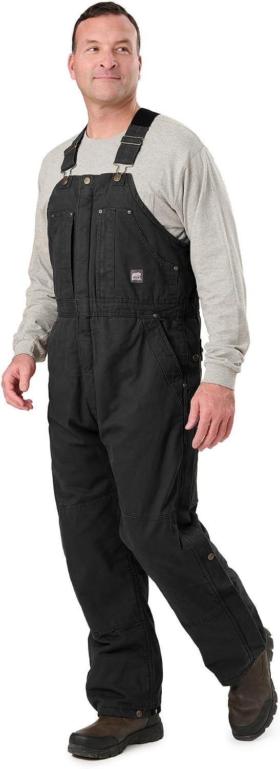 Berne Men's Heartland Insulated Washed Duck Bib Overall