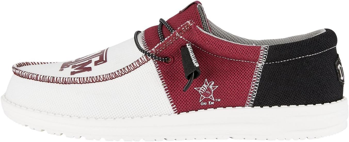 HEYDUDE Men's Wally Tri Slip On Loafer | College Team Logo