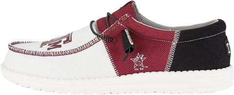HEYDUDE Men's Wally Tri Slip On Loafer | College Team Logo
