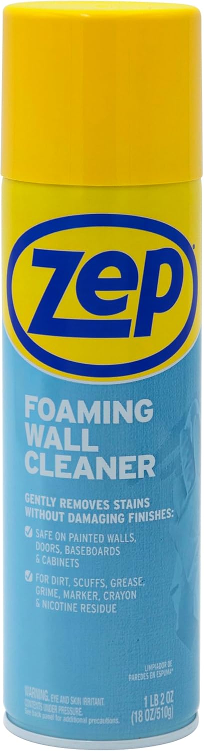 Zep ZUFWC18 Foaming Wall Cleaner, 18 oz, Clear