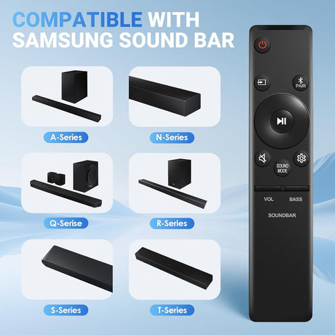 （2 Pack） for Samsung soundbar Remote Control, Suitable for AH59-02767A