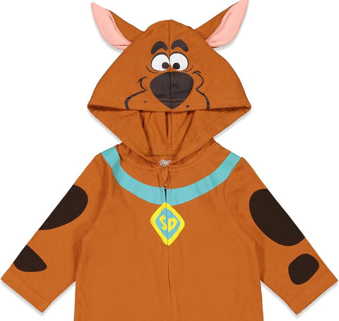 Scooby-Doo! Zip Up Cosplay Coverall Newborn to Adult Sizes (0-6 Months - 2XL)