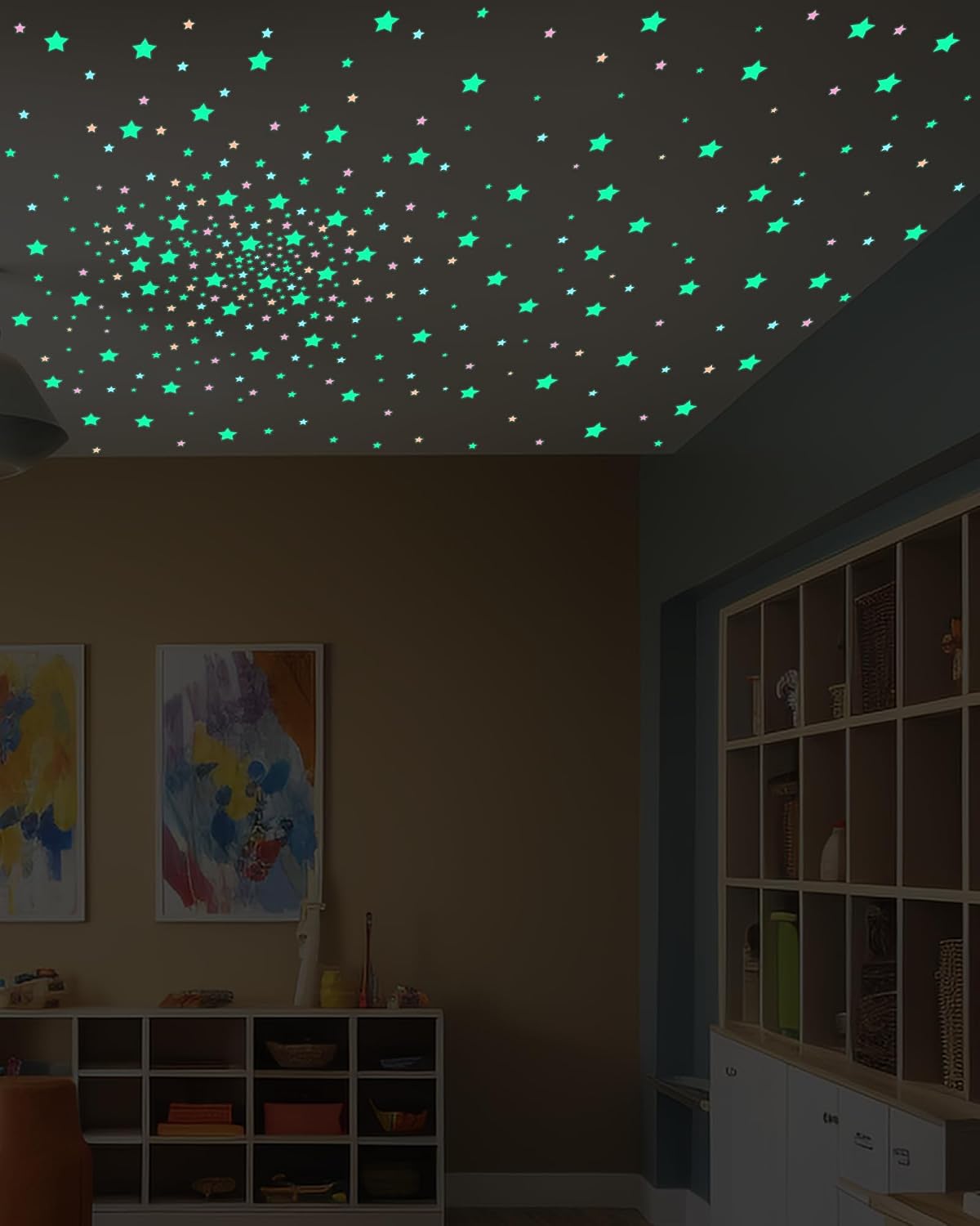 201 Pcs Glow in The Dark Stars Stickers, Boys Room Bedroom Ceiling Decor