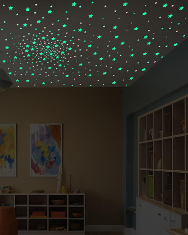 201 Pcs Glow in The Dark Stars Stickers, Boys Room Bedroom Ceiling Decor