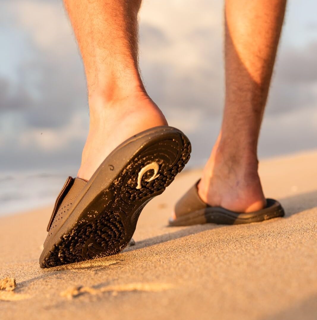 OluKai Nalu Slide Men's Versatile Sandals, Adjustable Straps