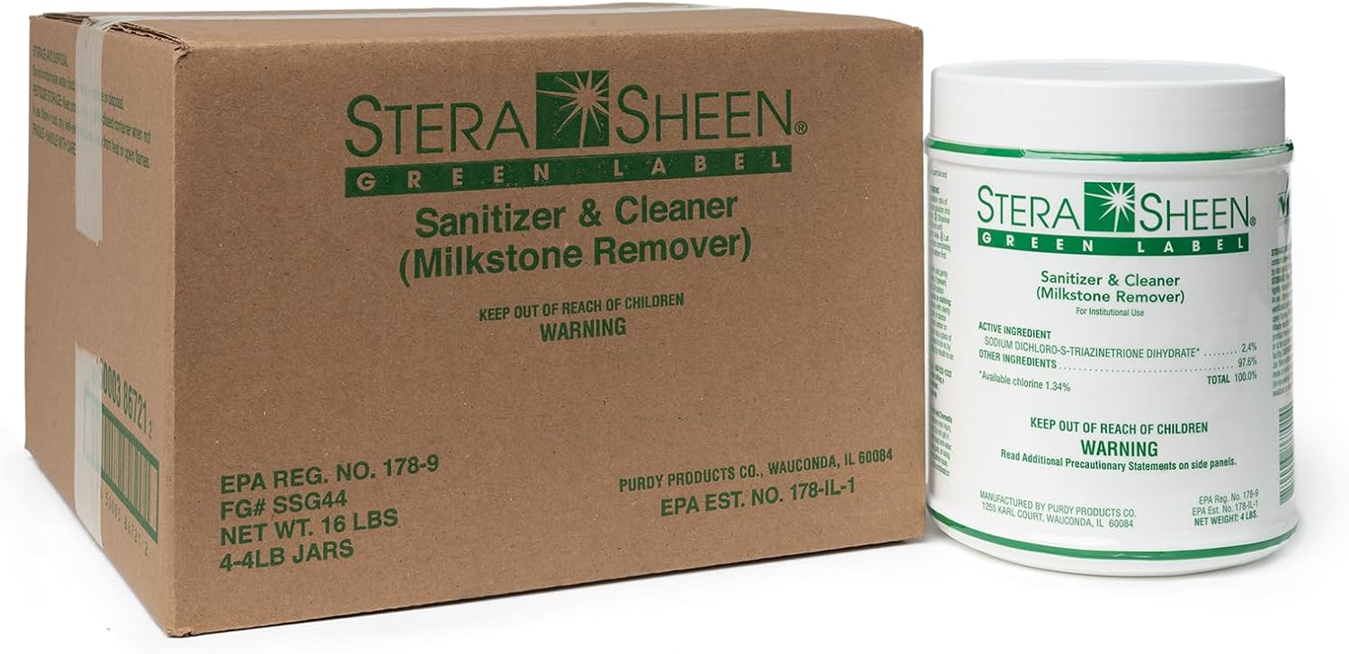 Stera Sheen Green Label Ice Machine & Ice Maker Cleaner + Sanitizer, 16lb