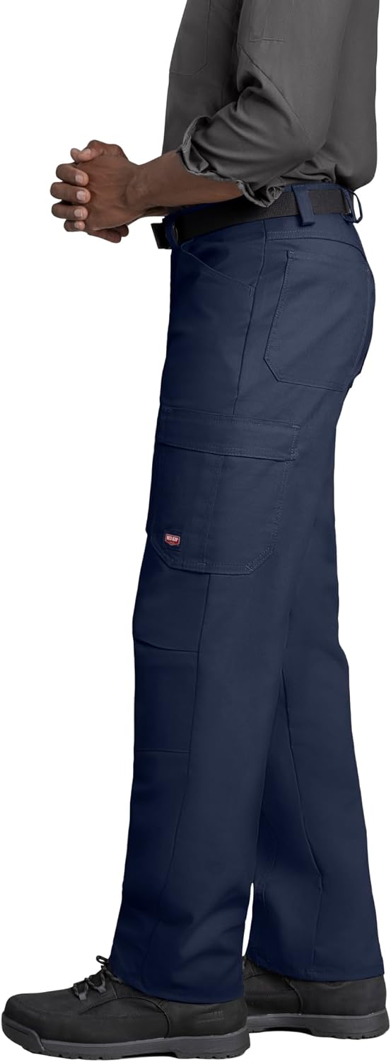 Red Kap Men's Performance Shop Pant - Double Knee Work Pants, Regular Fit, Concealed Zippers for Scratch Protection